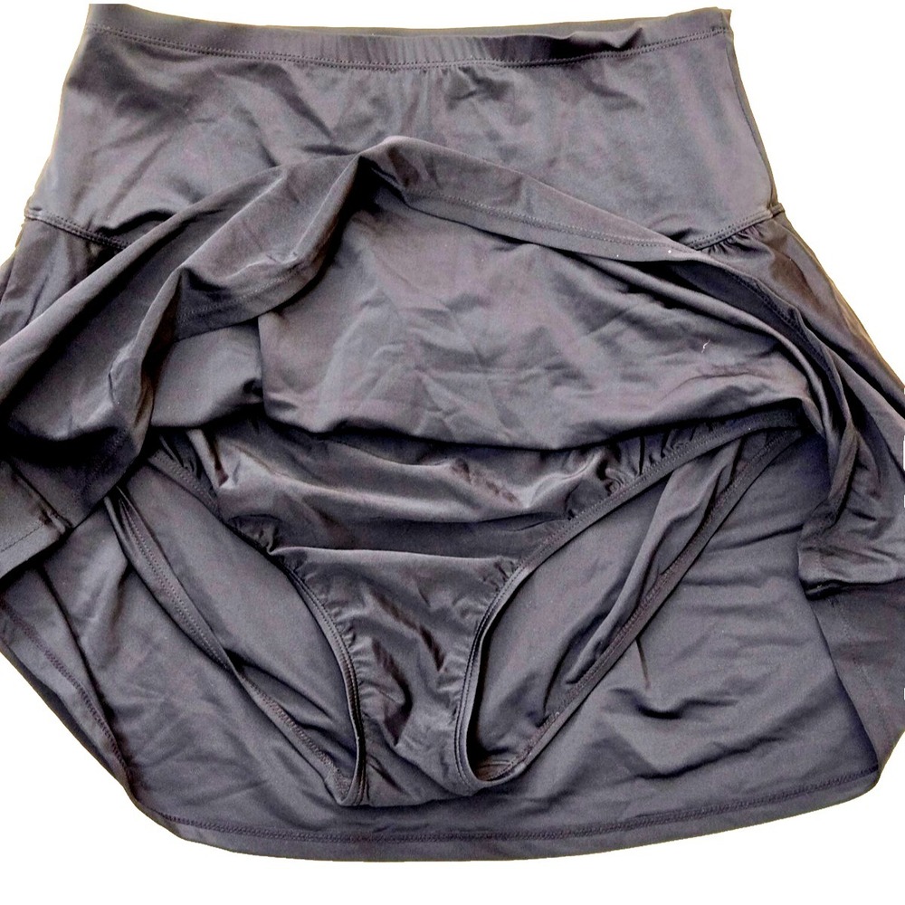 Island EscapeTummy Control Swimskirt Women's 18W Black NWT - Picture 6 of 11